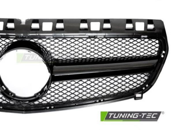Upgrade Design Sportgrill / Kühlergrill passend für Mercedes Benz A-Klasse W176 12-15 Hochglanz schwarz