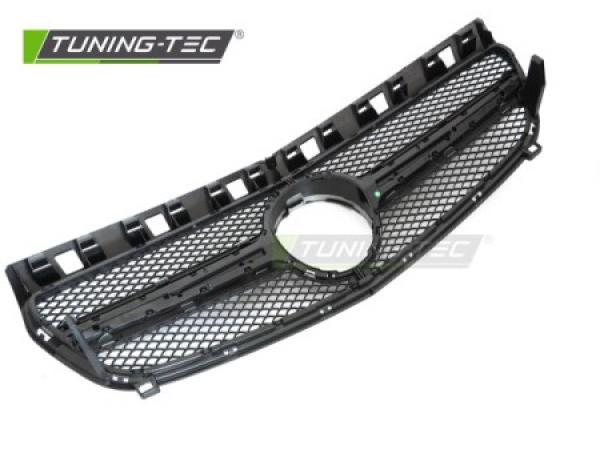 Upgrade Design Sportgrill / Kühlergrill passend für Mercedes Benz A-Klasse W176 12-15 Hochglanz schwarz/silber