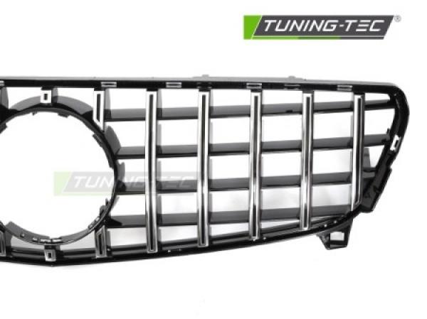 Upgrade Sportgrill / Kühlergrill passend für Mercedes Benz A-Klasse W176 Facelift (Mopf) 15-18 Hochglanz schwarz/chrom