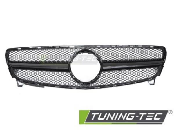 Upgrade Sportgrill / Kühlergrill passend für Mercedes Benz A-Klasse W176 Facelift (Mopf) 15-18 Hochglanz schwarz