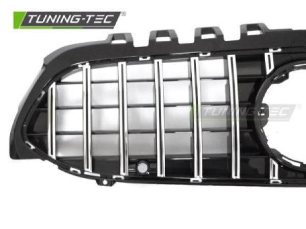 Upgrade Sportgrill / Kühlergrill passend für Mercedes Benz A-Klasse W177 18-22 Hochglanz schwarz/chrom