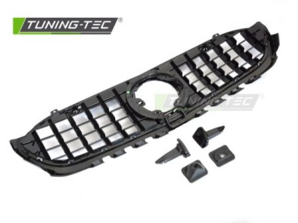 Upgrade Sportgrill / Kühlergrill passend für Mercedes Benz A-Klasse W177 18-22 Hochglanz schwarz/chrom
