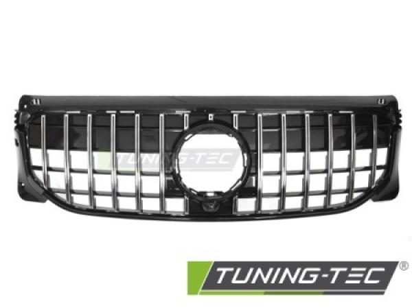 Upgrade Sportgrill / Kühlergrill passend für Mercedes Benz GLB (X247) 19-23 Hochglanz schwarz/chrom