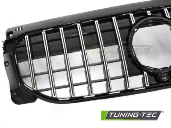 Upgrade Sportgrill / Kühlergrill passend für Mercedes Benz GLB (X247) 19-23 Hochglanz schwarz/chrom