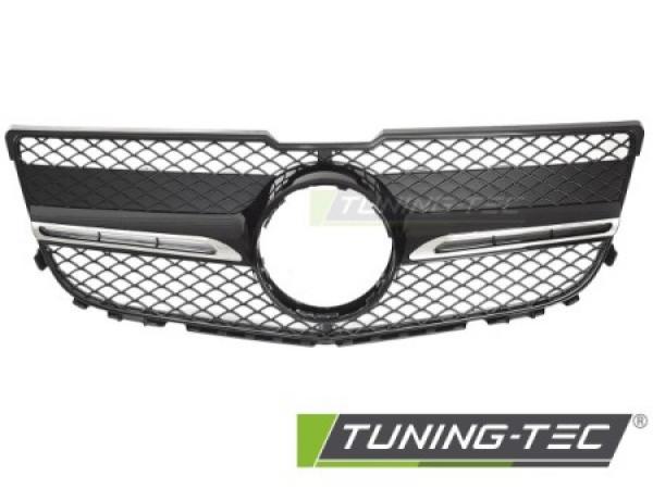 Upgrade Sportgrill / Kühlergrill passend für Mercedes Benz GLK (X204) 13-15 Hochglanz schwarz/chrom