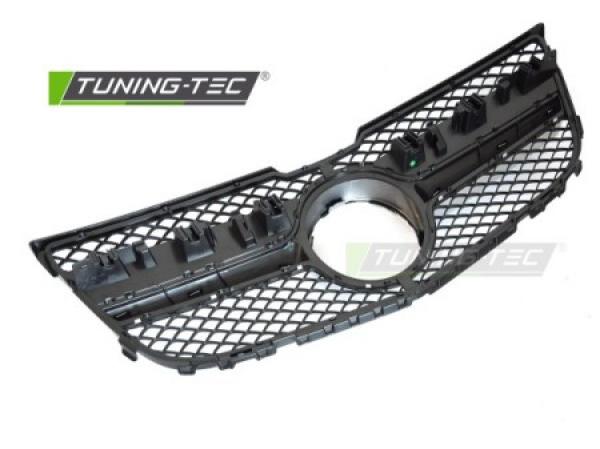 Upgrade Sportgrill / Kühlergrill passend für Mercedes Benz GLK (X204) 13-15 Hochglanz schwarz/silber