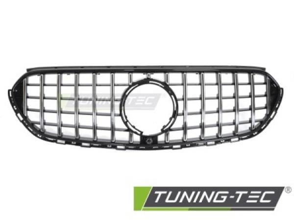 Upgrade Sportgrill / Kühlergrill passend für Mercedes Benz GLC (X254) 22+ Hochglanz schwarz/chrom