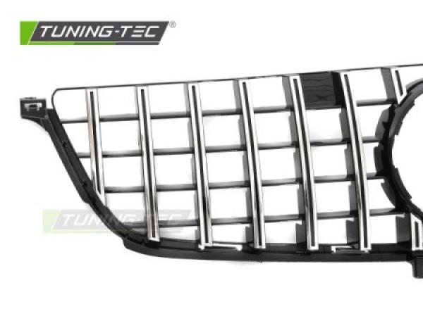 Upgrade Sportgrill / Kühlergrill passend für Mercedes Benz ML W166 11-15 Hochglanz schwarz/chrom
