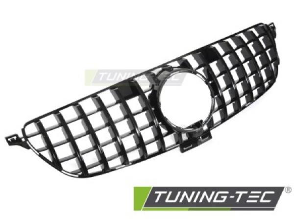 Upgrade Sportgrill / Kühlergrill passend für Mercedes Benz ML W166 Facelift (Mopf) 15-19 Hochglanz schwarz