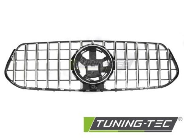 Upgrade Sportgrill / Kühlergrill passend für Mercedes Benz GLE (W167/C167) 19-23  Hochglanz schwarz/chrom