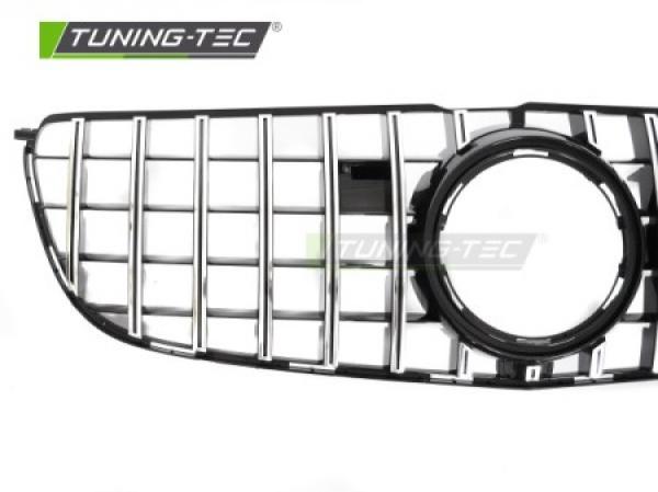 Upgrade Sportgrill / Kühlergrill passend für Mercedes Benz GLS (X166) 15-19 Hochglanz schwarz/chrom