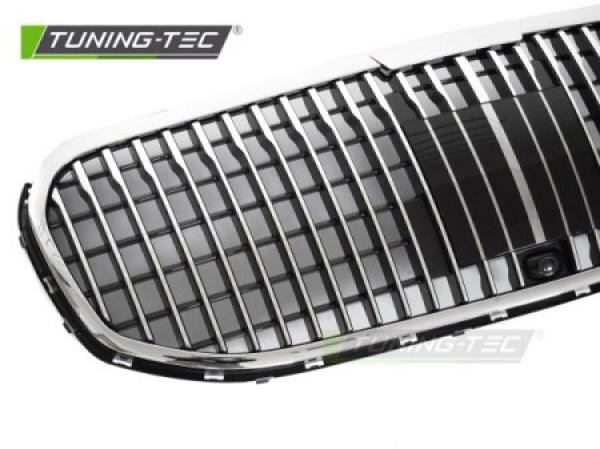 Upgrade Luxury-Design Sportgrill / Kühlergrill passend für Mercedes Benz GLS (X167) 19-23 Hochglanz schwarz /chrom