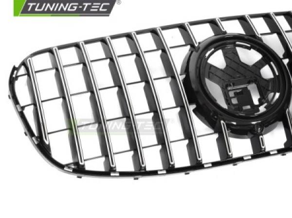 Upgrade Sportgrill / Kühlergrill passend für Mercedes Benz GLS (X167) Facelift 23+ Hochglanz schwarz /chrom
