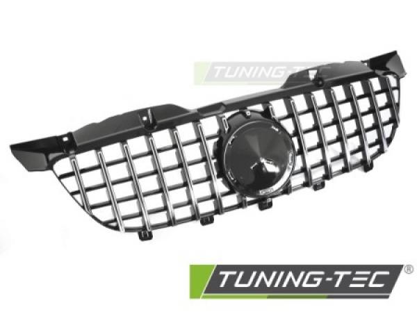 Upgrade Sportgrill / Kühlergrill passend für Mercedes-Benz Sprinter W906 09-13 Hochglanz schwarz/chrom