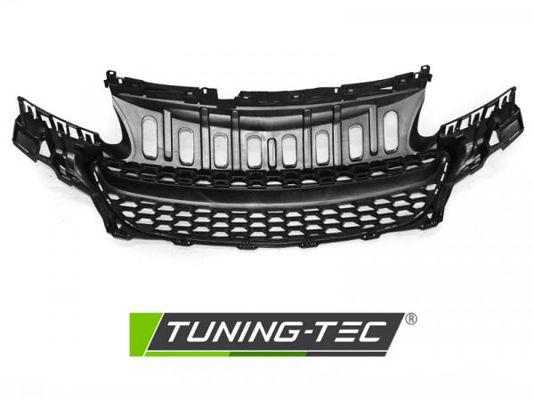 Upgrade Sportgrill / Kühlergrill für Opel Corsa E 14-19 matt schwarz in Wabendesign
