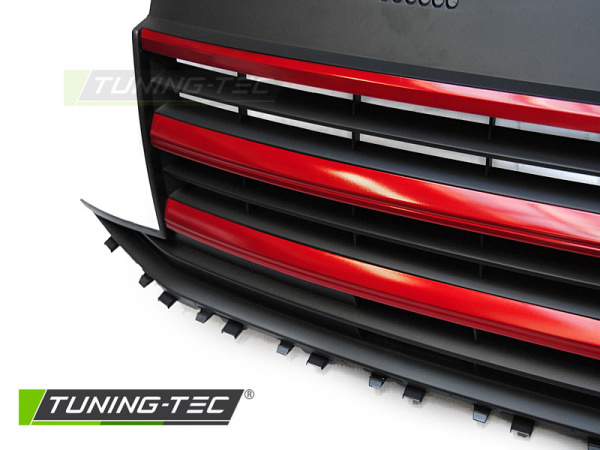 Upgrade Sportgrill / Kühlergrill für Volkswagen T6 15-19 schwarz/rot