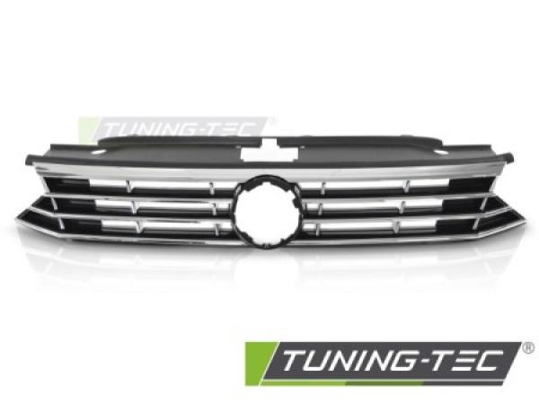 Upgrade Sportgrill / Kühlergrill für Volkswagen Passat B8 14-19 schwarz/chrom