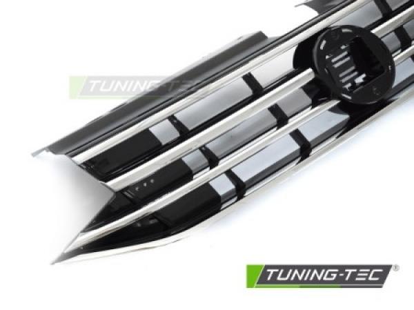 Upgrade Design Sportgrill / Kühlergrill für Volkswagen Tiguan II Facelift 20-24 Hochglanz-schwarz/Chrom