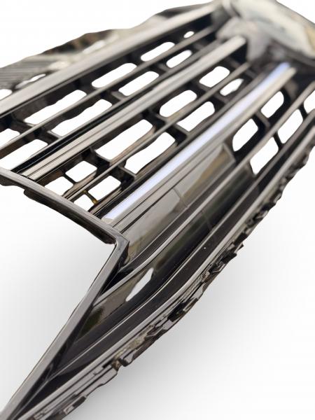 LumiFire Upgrade LED Kühlergrill Sportgrill passend für VW T6 15-19 Hochglanz-schwarz