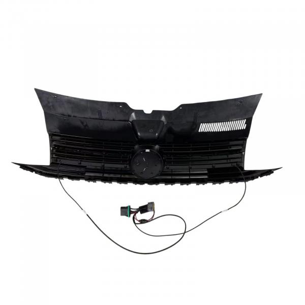 LumiFire Upgrade LED Kühlergrill Sportgrill passend für VW T6 15-19 Hochglanz-schwarz