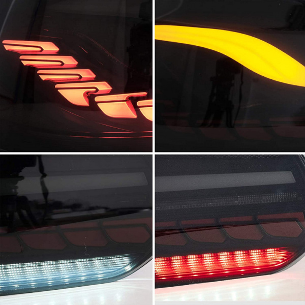 Voll LED Upgrade Design Rückleuchten für VW Golf 6 (VI) 08-12 schwarz/rauch in OLED Technik mit dynamischen Blinkern