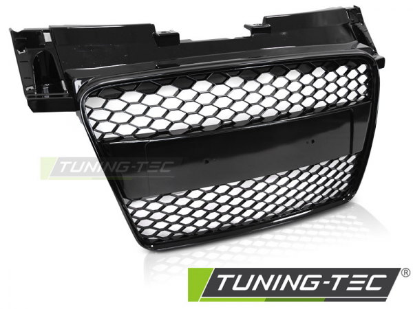 Upgrade Sportgrill / Kühlergrill für Audi TT 8J Coupe/Roadster 06-14 Hochglanz schwarz in Wabendesign