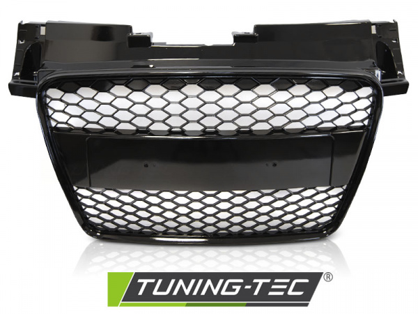 Upgrade Sportgrill / Kühlergrill für Audi TT 8J Coupe/Roadster 06-14 Hochglanz schwarz in Wabendesign