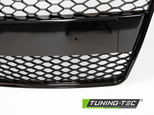 Upgrade Sportgrill / Kühlergrill für Audi TT 8J Coupe/Roadster 06-14 Hochglanz schwarz in Wabendesign