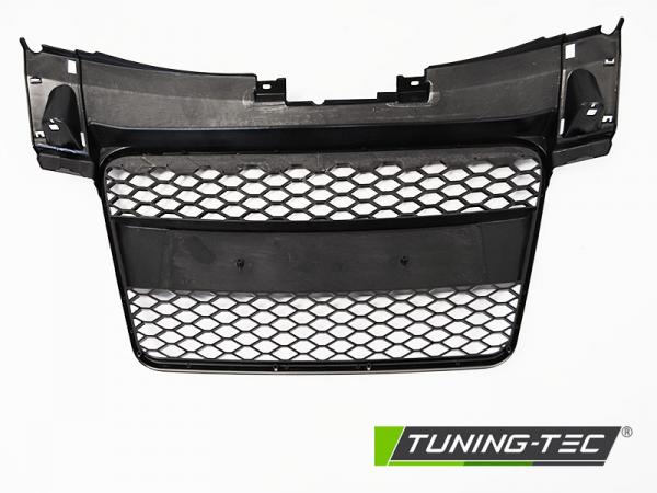 Upgrade Sportgrill / Kühlergrill für Audi TT 8J Coupe/Roadster 06-14 Hochglanz schwarz in Wabendesign