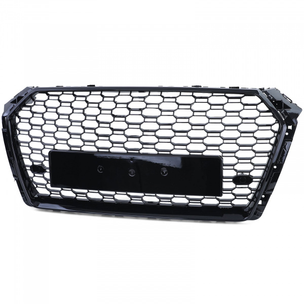 Upgrade Design Kühlergrill Wabengrill Schwarz Hochglanz für Audi A4 B9 ab 2015-2019 kein RS4