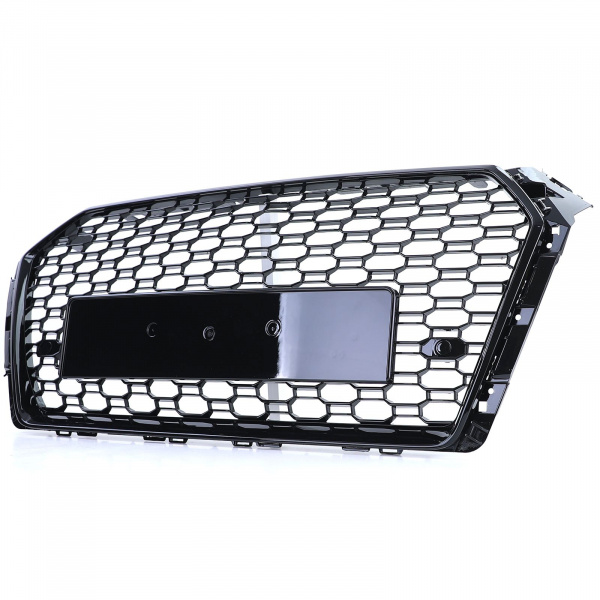 Upgrade Design Kühlergrill Wabengrill Schwarz Hochglanz für Audi A4 B9 ab 2015-2019 kein RS4