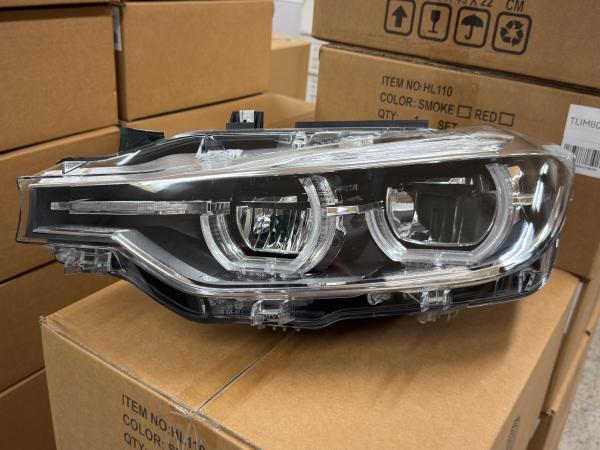 B-Ware  VOLL LED Upgrade Tagfahrlicht Scheinwerfer Set passend für BMW 3er F30 / F31 11-15 schwarz (werks. Xenon)