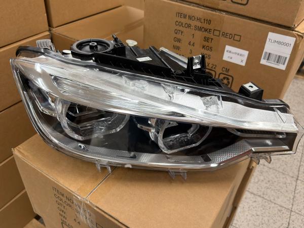 B-Ware  VOLL LED Upgrade Tagfahrlicht Scheinwerfer Set passend für BMW 3er F30 / F31 11-15 schwarz (werks. Xenon)