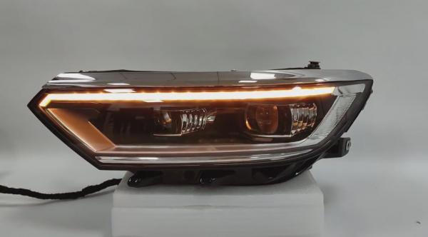 Voll LED Tagfahrlicht Scheinwerfer Set für VW Passat B8 14-19 schwarz mit dynamischen LED Blinker & Willkommensfunktion