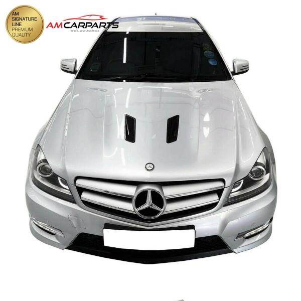 Upgrade Aluminium Motorhaube passend für Mercedes Benz C-Klasse W204 / S204 / C204 Facelift 11-15