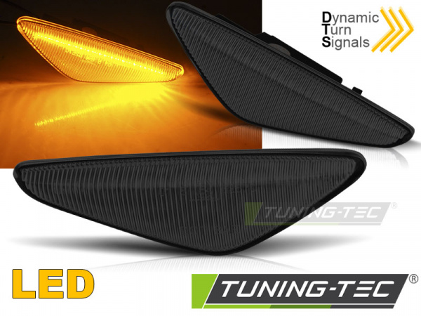 Upgrade LED Seitenblinker für BMW X3 F25 / X5 E70 / X6 E71 08-14 schwarz/rauch dynamisch