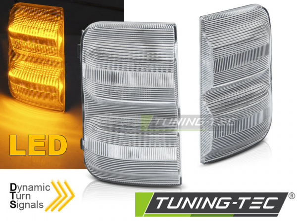 Upgrade LED Seitenspiegel Blinker für Peugeot Boxer II / Fiat Ducato III / Citroen Jumper II Weiß dynamisch