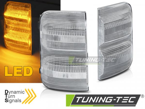 Upgrade LED Spiegelblinker Set für Peugeot Boxer / Fiat Ducato / Citroën Jumper - weiß dynamisch
