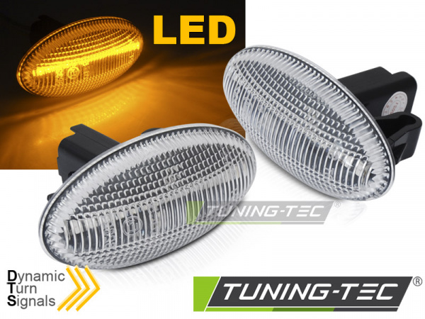 Upgrade LED Seitenblinker für Peugeot  107 / 108 / 307 / 407 / Citroen C1 / C2 / C3 / C4 Weiß dynamisch
