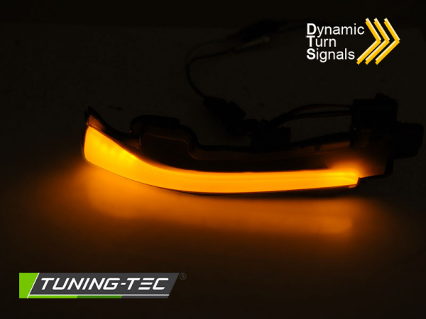 Upgrade LED Seitenspiegel Blinker für Volvo S60 V40 / V60 / V70 Schwarz dynamisch