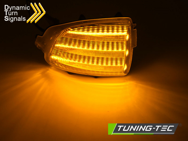 Upgrade LED Seitenspiegel Blinker Set für Volvo XC70 III und XC90 Facelift 06-14 weiß dynamisch