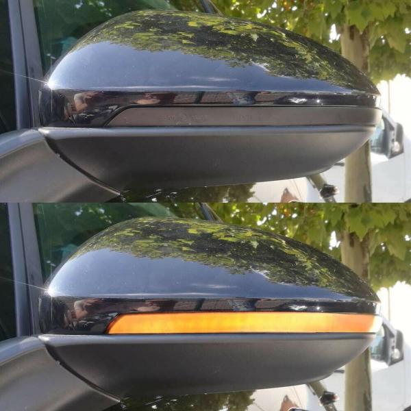 Upgrade LED Spiegelblinker für VW Golf 7 (VII) / Sportsvan / Touran II 13-17 schwarz dynamisch