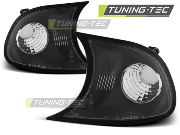 Upgrade Klarglas Frontblinker für BMW 3er E46 Coupe/Cabrio 01-03 schwarz