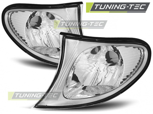 Upgrade Klarglas Frontblinker für BMW 3er E46 Facelift Limousine/Touring 01-05 chrom
