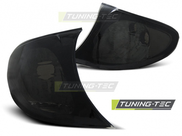 Upgrade Klarglas Frontblinker für BMW 3er E46 Facelift Limousine/Touring 01-05 schwarz/rauch