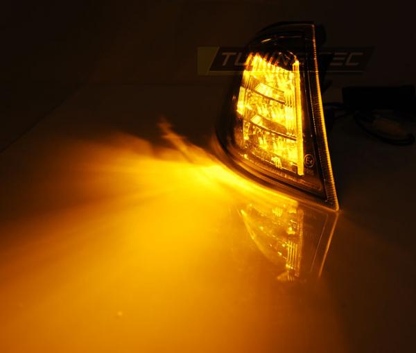 Upgrade Klarglas LED Frontblinker für BMW 3er E46 Limousine/Touring 98-01 schwarz