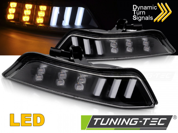 Upgrade LED Frontblinker-Standlicht Kombination für Ford Mustang 15-17 dynamisch schwarz