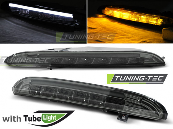 Upgrade Klarglas LED Frontblinker / Standlicht Kombination für VW Passat CC 08-12 rauch