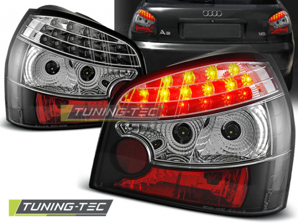 LED Upgrade Design Rückleuchten für Audi A3 8L 96-00 schwarz