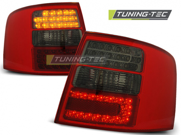LED Upgrade Design Rückleuchten für Audi A6 4B (C5) Avant 97-04 rot/rauch mit LED Blinker
